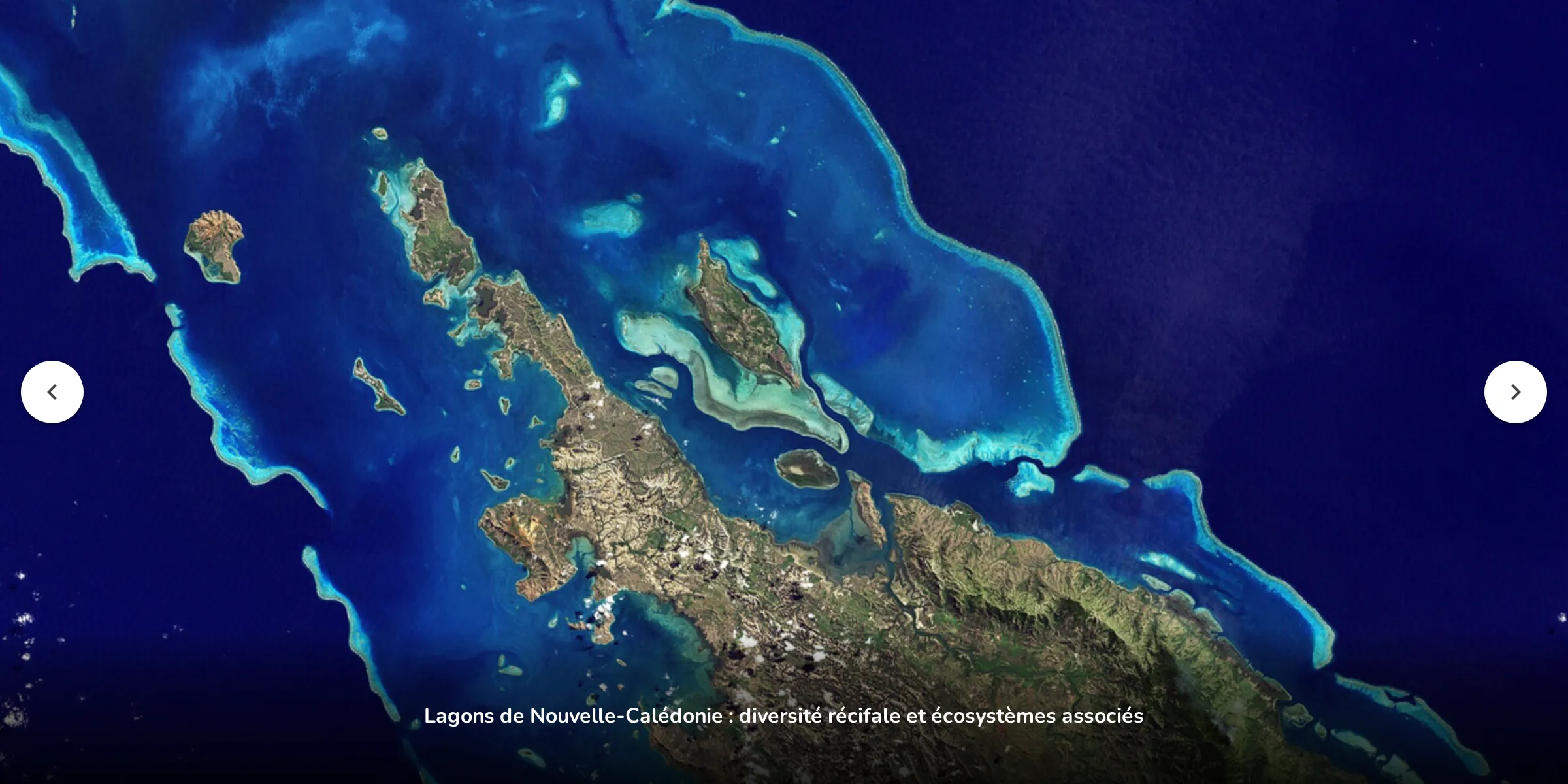 Application Carrousel : paysages naturels du patrimoine mondial en France